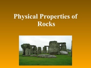 Physical Properties of  Rocks 