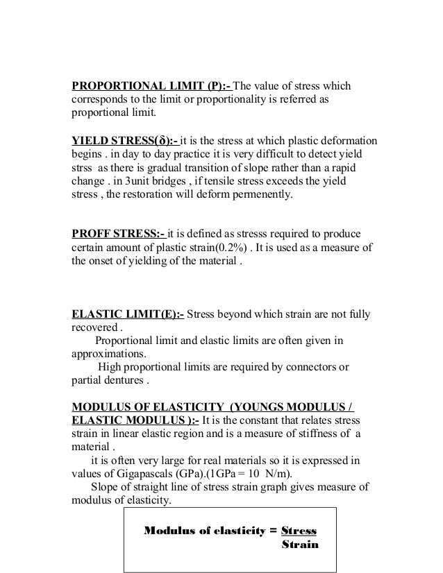 Chemical properties of dental materials
