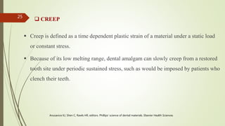 Physical properties of dental materials | PPTX