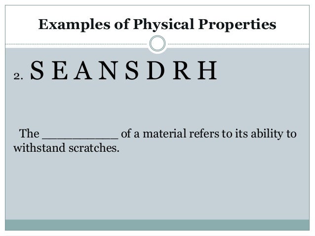 physical properties of matter physical properties of matter