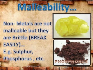 metals and non-metals