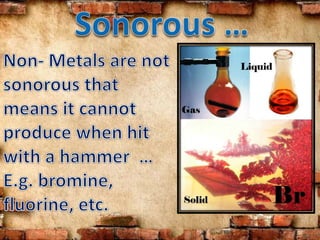 metals and non-metals