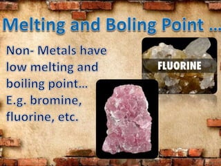 metals and non-metals