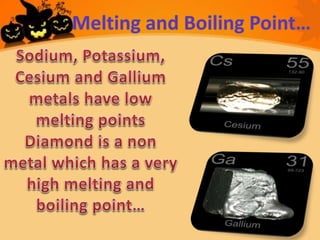 metals and non-metals