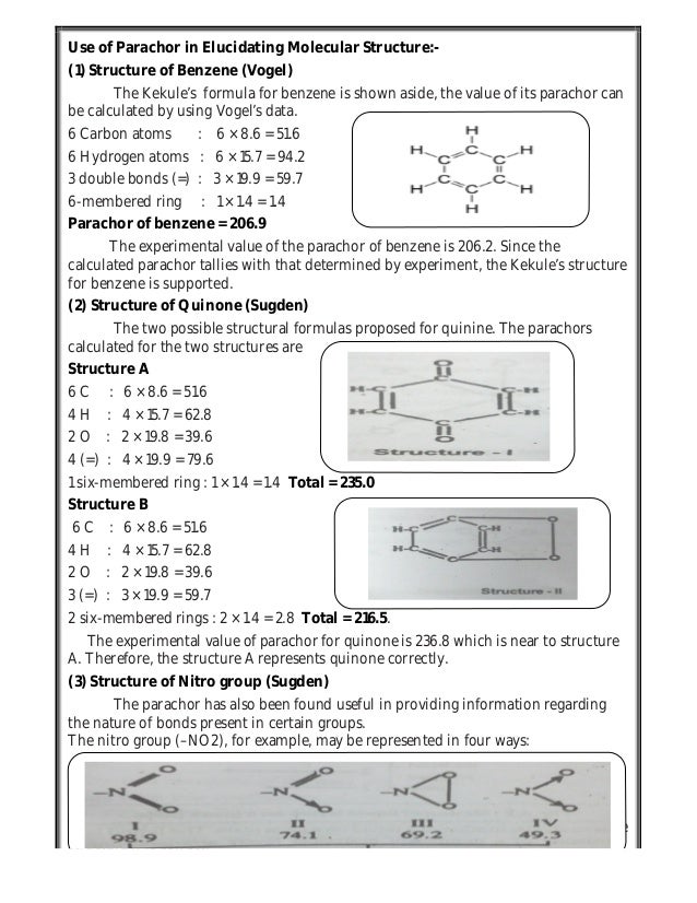 Physical properties of liquid