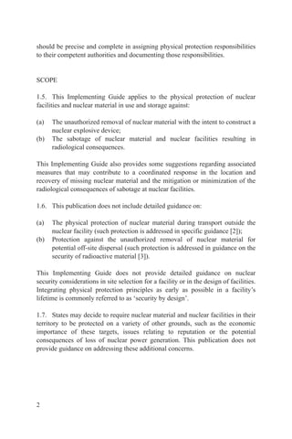 Physical Protection of Nuclear Material and Nuclear Facilities | PDF
