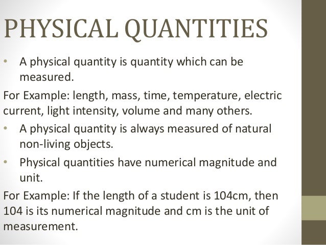 assignment of physical quantity