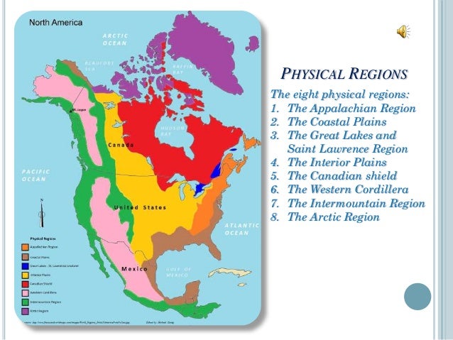 Physical Region Of North America