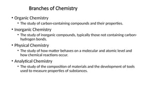 Comprehensive Overview of Physical Science and Its Branches | PPTX
