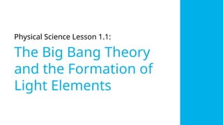 the Formation of Light Elements.pptx