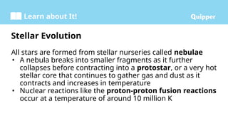 Physical Science SHS 1.2 Stellar Evolution and the Formation of Heavier ...