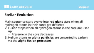 Physical Science SHS 1.2 Stellar Evolution and the Formation of Heavier ...