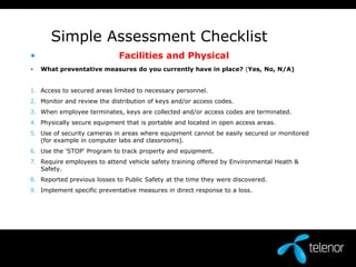 If you don’t have an integrated risk assessment, how do you know what your security program should be, what to do first, second, etc.?