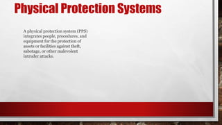 Physical Protection Systems | PPTX
