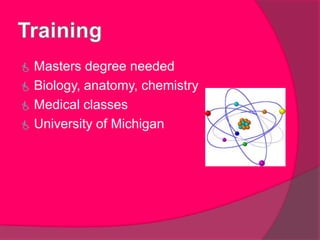 Work with people so they don’t lose their ability to walk or other daily activities by developing programs that will help them.