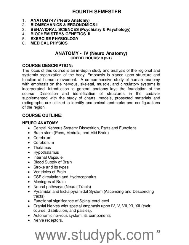 hec curriculum of doctor of physical therapy dpt doctors note for physical activity