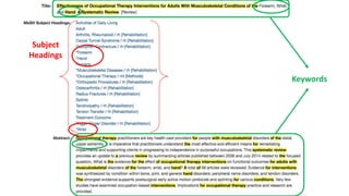 Keywords
Subject
Headings
 