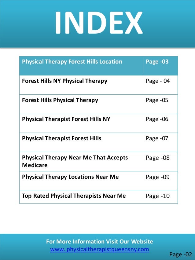 Physical therapy forest hills location