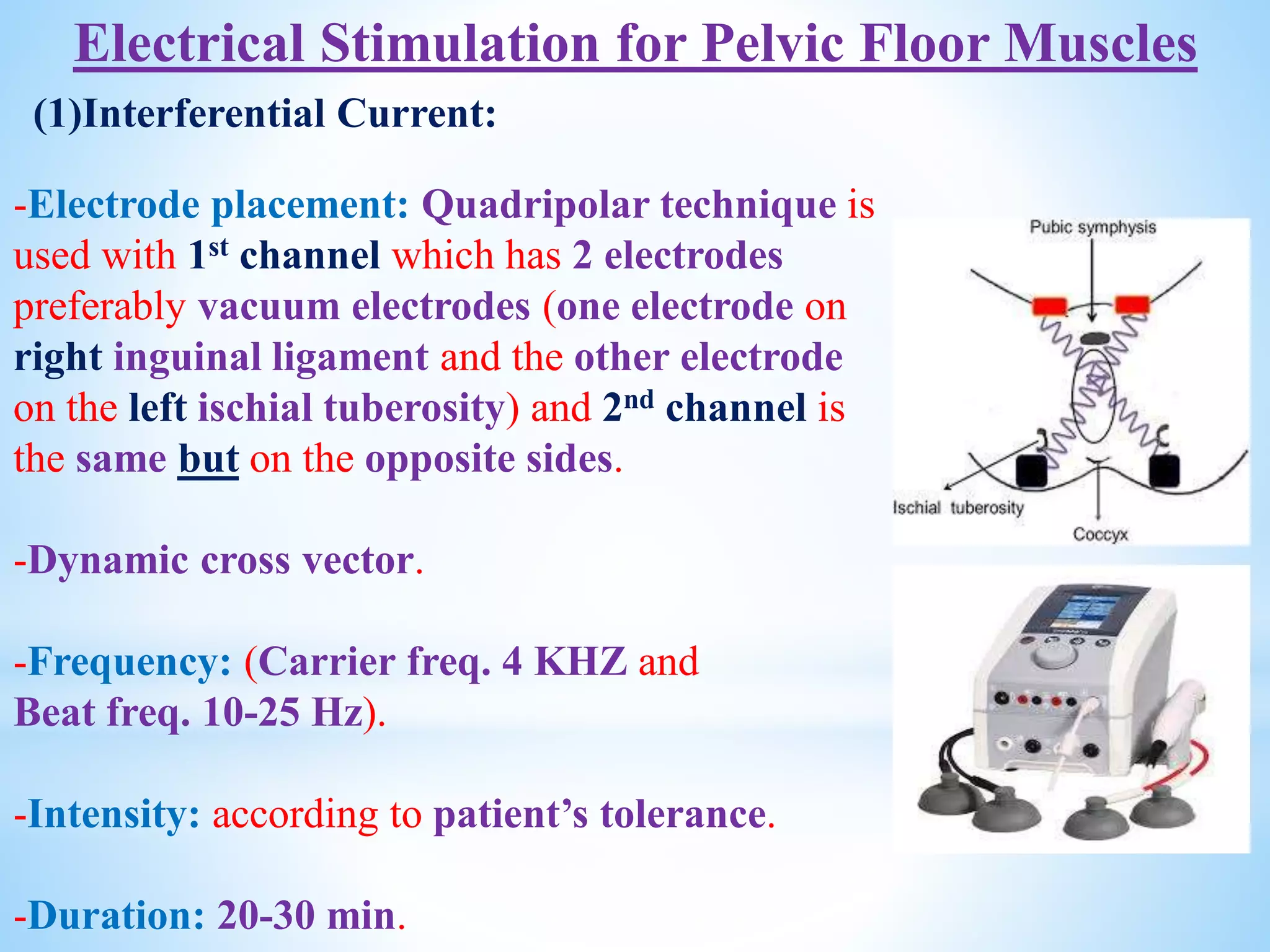 Physical therapy for specific female pelvic floor related dysfunction ...