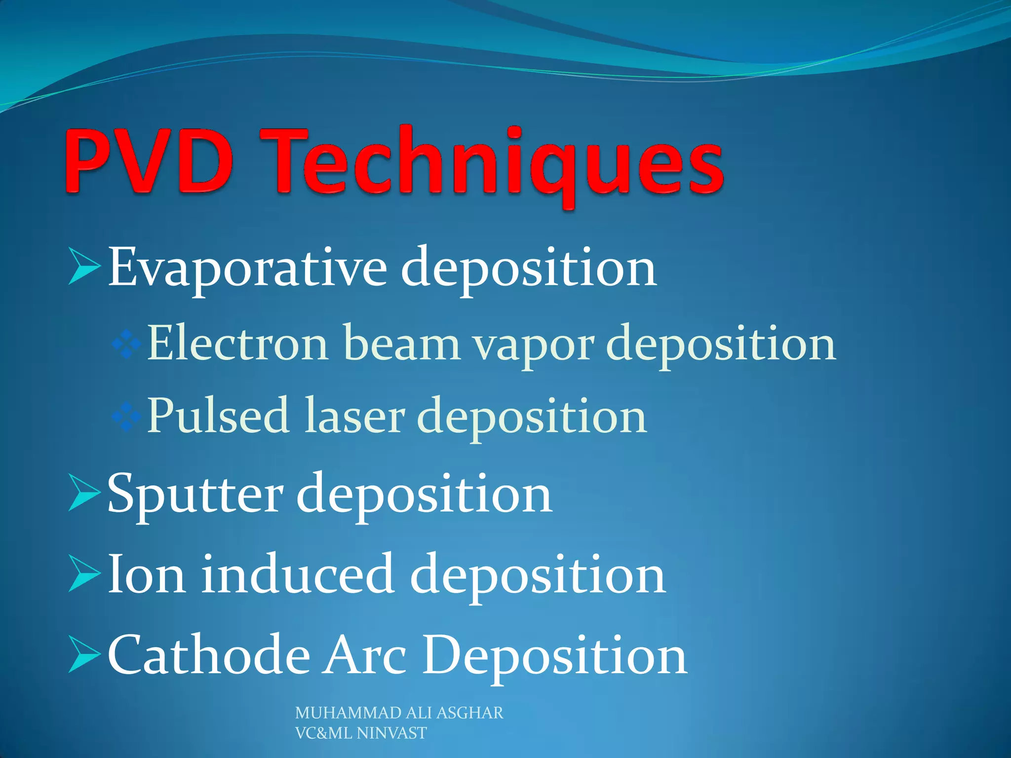 Physical vapor deposition | PDF