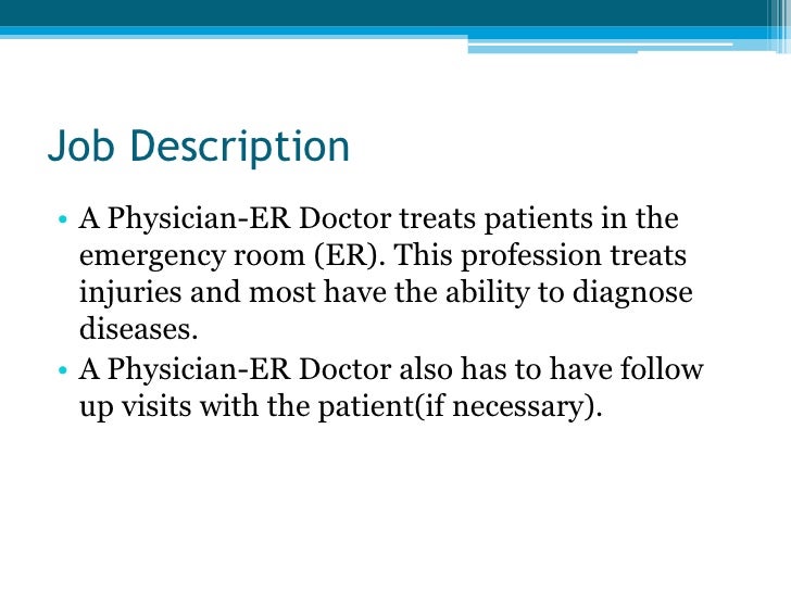 doctor job duties