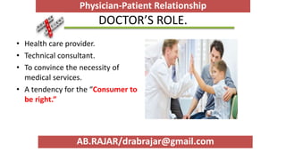 Dr Rajar Physician Patient Relationship | PPTX