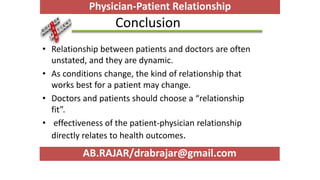 Physician Patient Relationship | PPTX