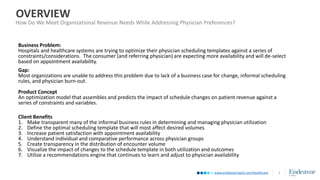 Physician schedule optimization model - Endeavor Analytics | PDF