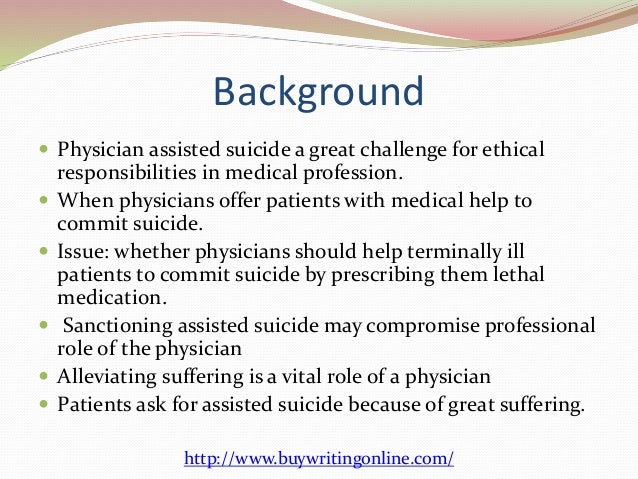 Physician assisted suicide essay