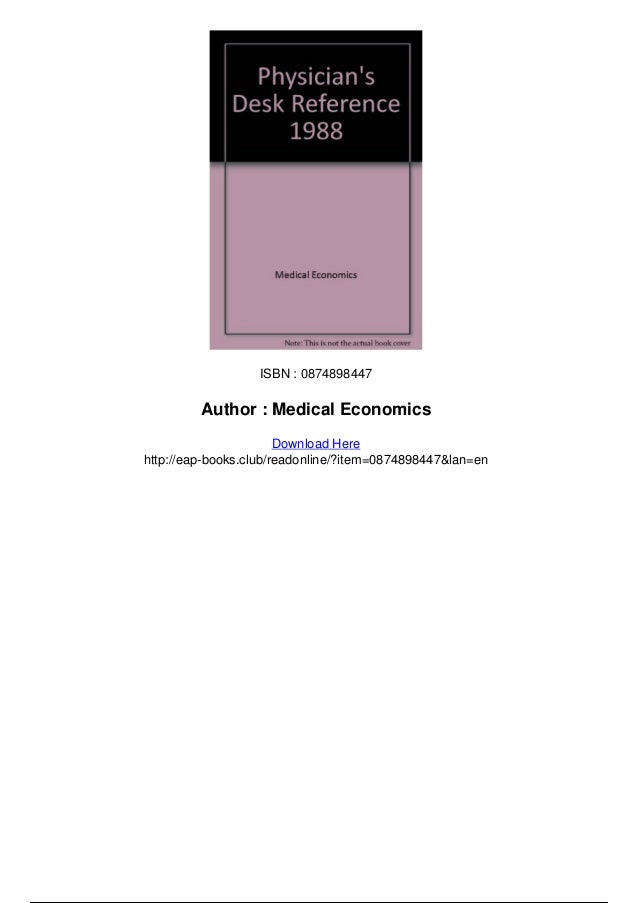 Physicians Desk Reference 1988 Pdf