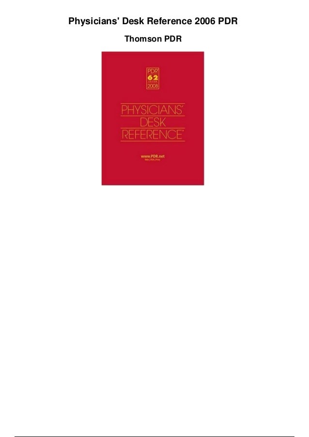 physicians desk reference pdf free download