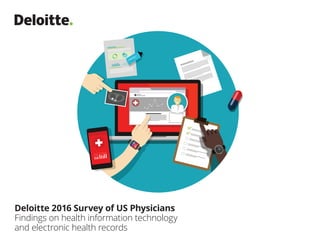 Deloitte 2016 Survey of US Physicians
Findings on health information technology
and electronic health records
 