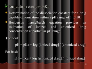 Physicochemical characterization of drugs | PPT