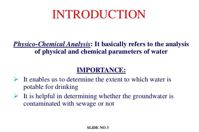 Physico chemical analysis and gis slideshare