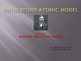 Physics,Quantum and atomic physics
