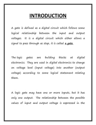 verification of logic gates cbse class 12 | DOCX