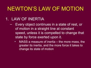 Inertia In Motion Physics | PPT