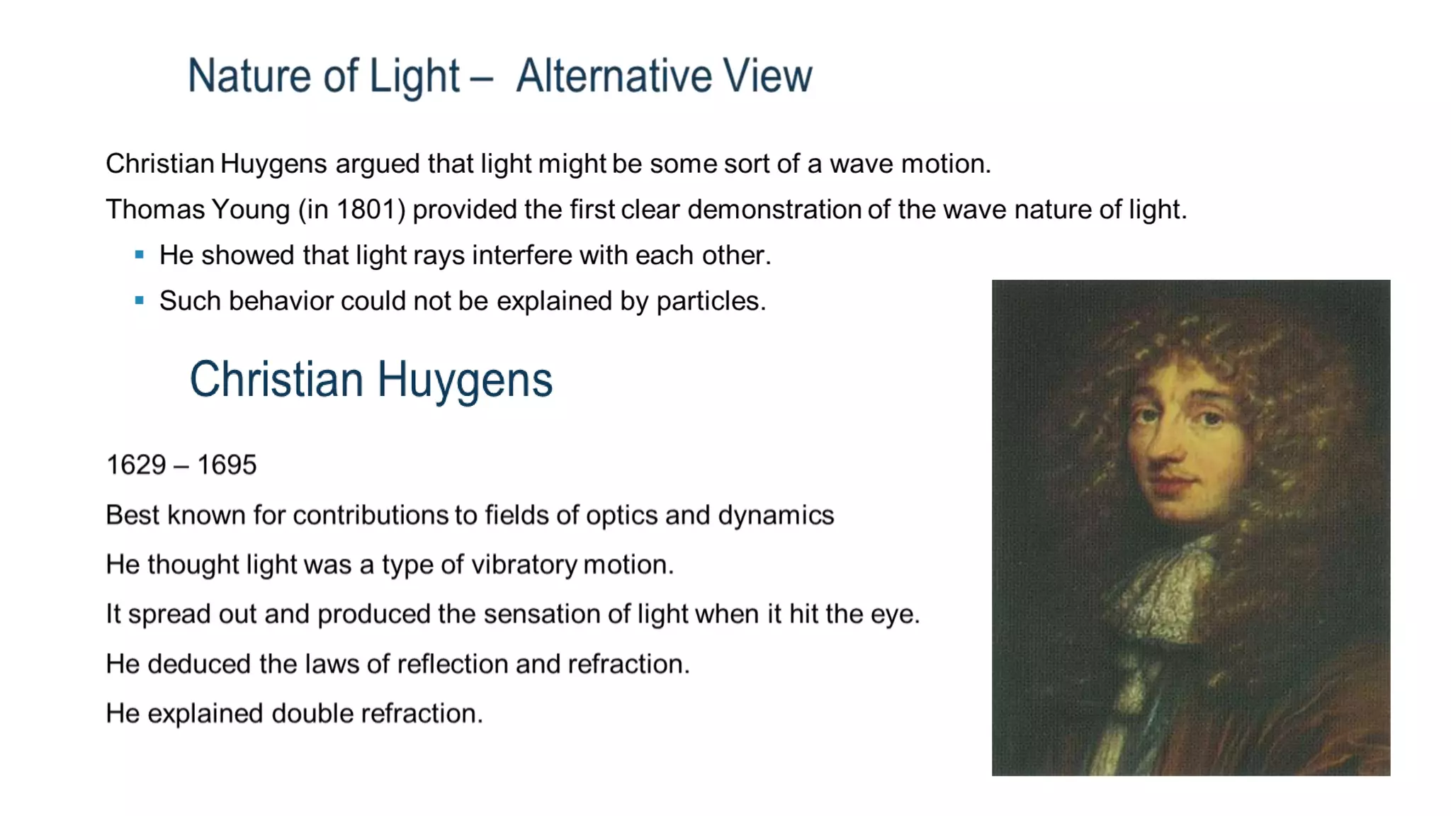 POLARIZATION - BIREFRINGENCE AND HUYGEN'S THEORY OF DOUBLE REFRACTION ...