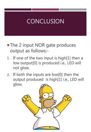 Two Input NOR gate using diode and transistors | PPTX