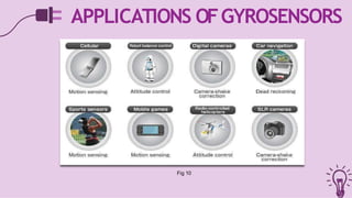 APPLICATIONS OFGYROSENSORS
Fig 10
 