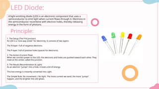 Led Photons Physics presentation on LED Diode for 1st sem | PPTX