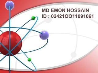 MD EMON HOSSAIN
ID : 02421OO11091061
 
