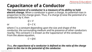Physics - Grade XII - Capacitors and Dielectrics.pptx