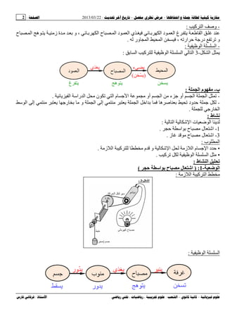 --:22/03/2013:2
––:، ،.:
-‫و‬‫آ‬ ‫ا‬:
‫غ‬ ‫ی‬ ‫ا‬‫ح‬ ‫ا‬ ‫ه‬ ‫ی‬ ‫ز‬ ‫ة‬ ‫ﺏ‬ ‫و‬ ، ‫ﺏ‬ ‫ا‬ ‫ح‬ ‫ا‬ ‫د‬ ‫ا‬ ‫ي‬ ‫ﺏ‬ ‫ا‬ ‫د‬ ‫ا‬
‫ور‬ ‫ا‬ ‫ا‬ ، ‫ارﺕ‬ ‫ﺡ‬ ‫درﺝ‬ ‫ﺕ‬ ‫ﺕ‬ ‫و‬.
-‫ا‬ ‫ا‬:
‫ا‬ ‫ی‬-3‫ﺏ‬ ‫ا‬ ‫آ‬ ‫ا‬ ‫ا‬ ‫ا‬:
‫ب‬-‫ا‬ ‫م‬:
-‫ا‬ ‫ا‬ ‫ﺕ‬‫ی‬ ‫ا‬ ‫راﺱ‬ ‫ا‬ ‫ن‬ ‫ﺕ‬ ‫ا‬ ‫م‬ ‫ﺝ‬ ‫ا‬ ‫أو‬ ‫ا‬ ‫ء‬ ‫ﺝ‬ ‫أو‬.
-‫ﺱ‬ ‫ا‬ ‫إ‬ ‫ی‬ ‫رﺝ‬ ‫ﺏ‬ ‫و‬ ‫ا‬ ‫إ‬ ‫ی‬ ‫ا‬ ‫اﺥ‬ ‫ﺏ‬ ‫ه‬ ‫ﺏ‬ ‫ﺕ‬ ‫ود‬ ‫ﺡ‬ ‫ﺝ‬
‫رﺝ‬ ‫ا‬.
‫ط‬ ‫ﻥ‬:
‫ا‬ ‫ا‬ ‫ت‬ ‫ﺽ‬ ‫ا‬ ‫ی‬:
1-‫اﺱ‬ ‫ﺏ‬ ‫ح‬ ‫ل‬ ‫ا‬‫ﺡ‬.
3-‫ز‬ ‫ح‬ ‫ل‬ ‫ا‬.
‫ب‬ ‫ا‬:
•‫ز‬ ‫ا‬ ‫آ‬ ‫م‬ ‫و‬ ‫ا‬ ‫ز‬ ‫ا‬ ‫م‬ ‫ﺝ‬ ‫ا‬ ‫د‬ ‫ﺡ‬.
•‫آ‬ ‫ﺕ‬ ‫ا‬ ‫ا‬.
‫ط‬ ‫ا‬ ‫ﺕ‬:
‫ا‬-1:)‫ا‬ ‫ح‬ ‫ل‬ ‫ا‬(
‫آ‬ ‫ا‬‫ز‬ ‫ا‬:
‫ا‬ ‫ا‬:
‫ا‬-3:
 