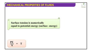 Physics - XI - Mechanical Properties of Fluids - Surface Tension.ppt