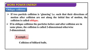 Glancing Collision Physics - XI - Work Power Energy - Collisions.ppt