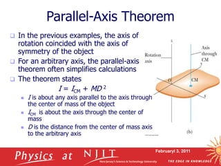 Paralel Rotation physics classical mechanics lecture pptt | PPT