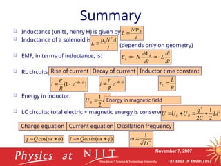 Electricity and magnetism induction and Oscillation | PPT