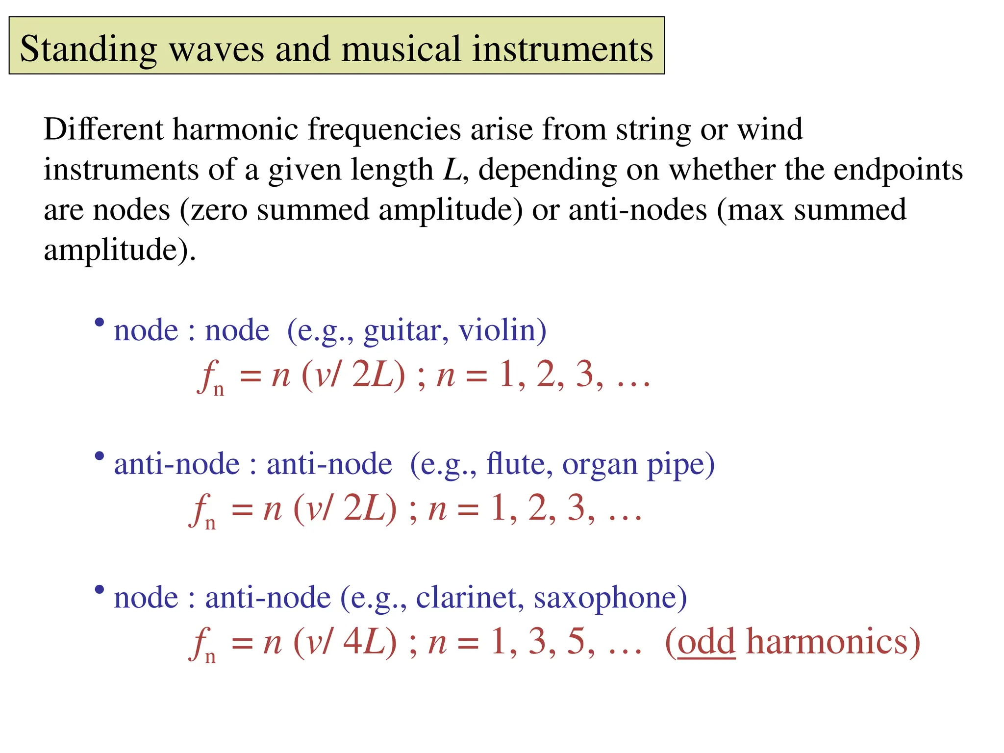 physics of sound waves,type of sound ,equation of sound | PPT