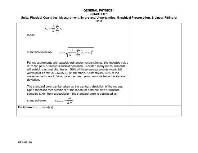 General Physics 1 Teaching Guide - 